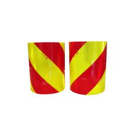 KIT 2 ALTERNATIVE BANDROLLEN ROT/GELB FLUO (L+R) 9 x 0,28m